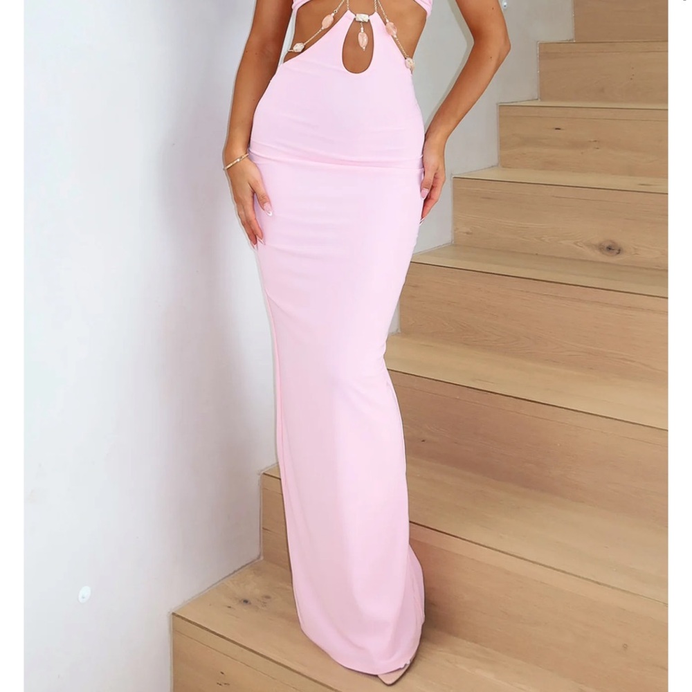 White Fox Boutique Pink Maxi Dress